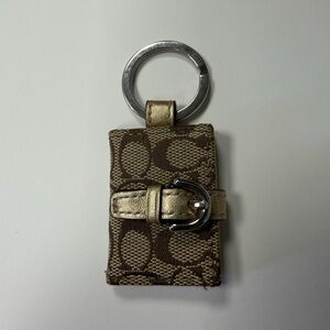 Coach Signature Photo Keychain Y2K